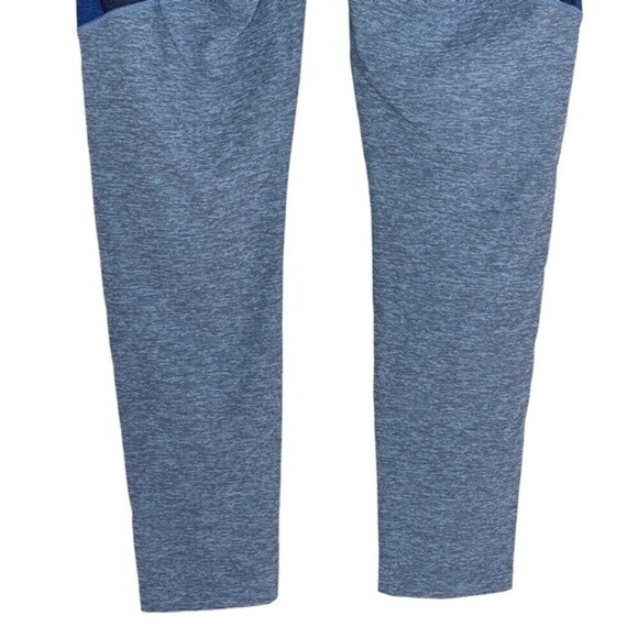 Outdoor Voices Leggings Large Blue 7/8 Tri Tone Warmup Leggings Colorblock - Picture 7 of 9
